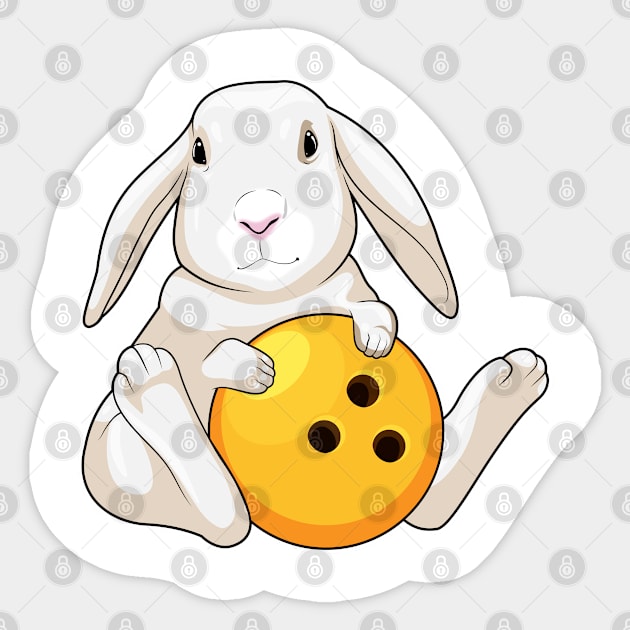 Rabbit Bowling Bowling ball Sticker by Markus Schnabel